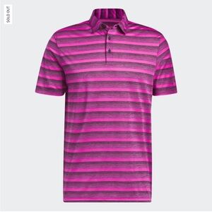 Adidas Polo Shirt Men’s XL Fuchsia Black Golf Recycled Polyester New Sold Out